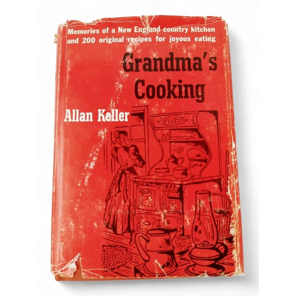 Grandma's Cooking Allan Keller 1955 Gramercy New‎ England Recipes Vintage HCDJ